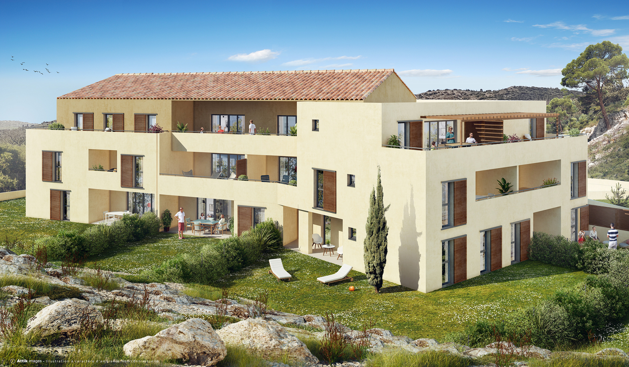 Meyrargues, Programme Neuf, Les Roches Rouges, appartement T